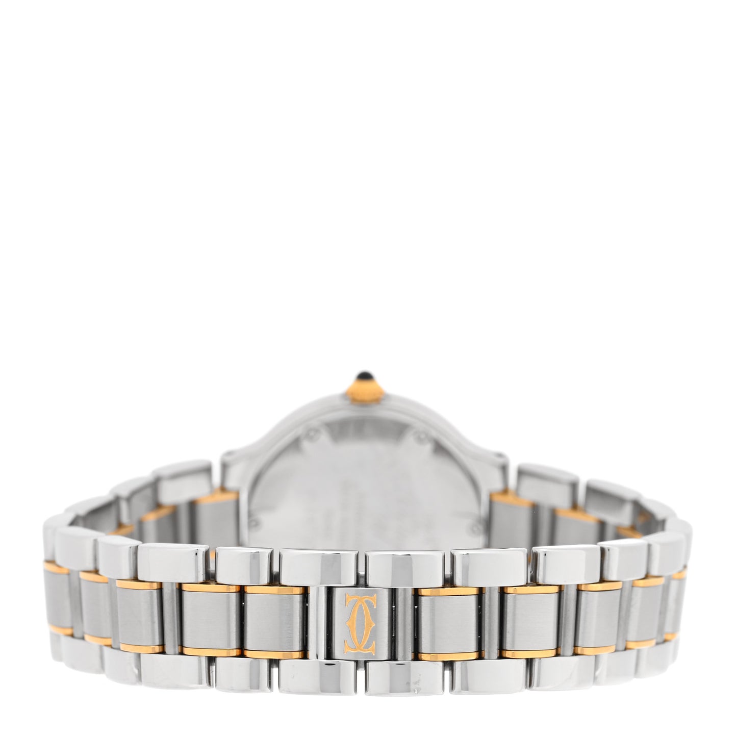 Stainless Steel 18K Yellow Gold 28mm Must de 21 Quartz Watch