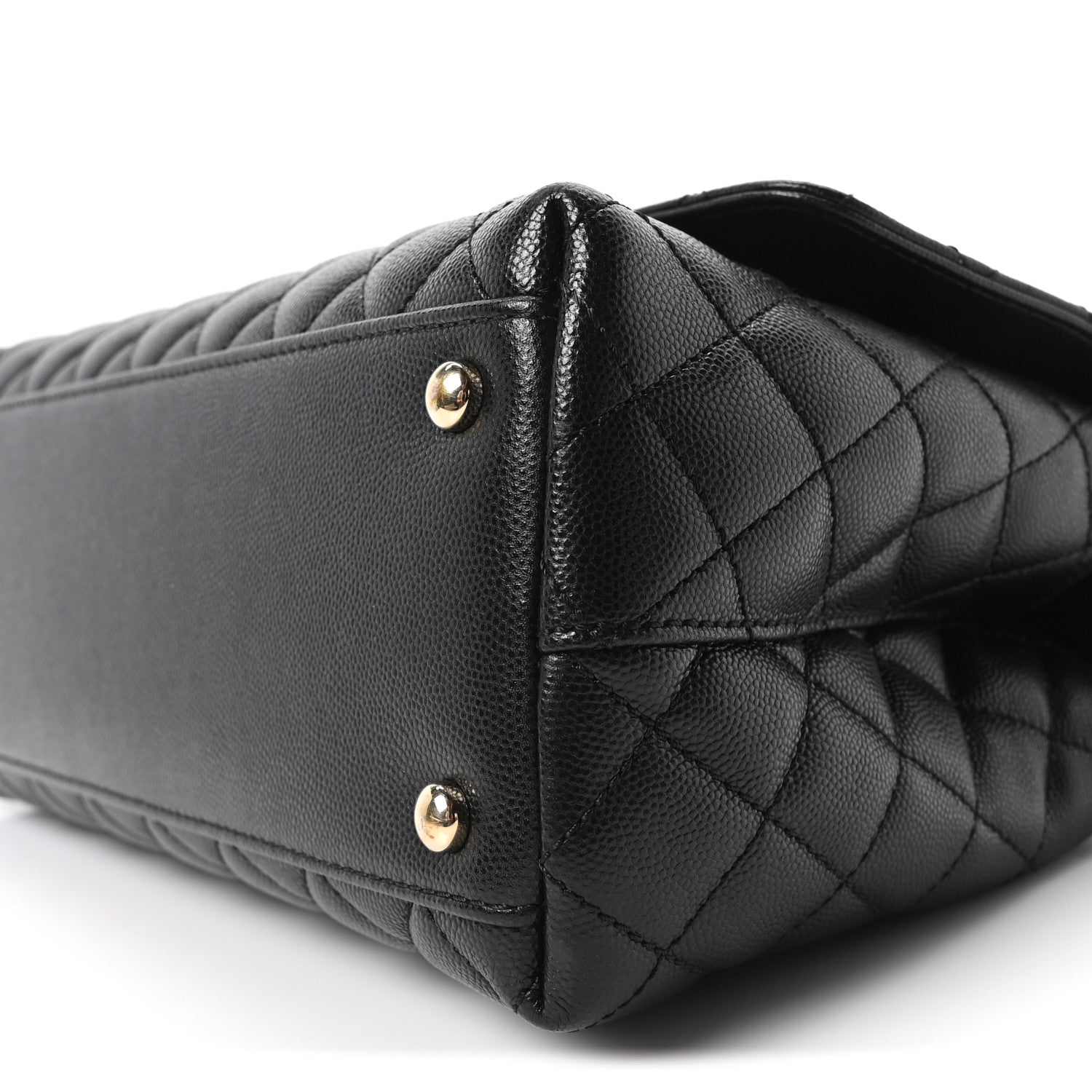 Chanel Caviar Quilted Small Coco Handle Flap Black 10 of 11