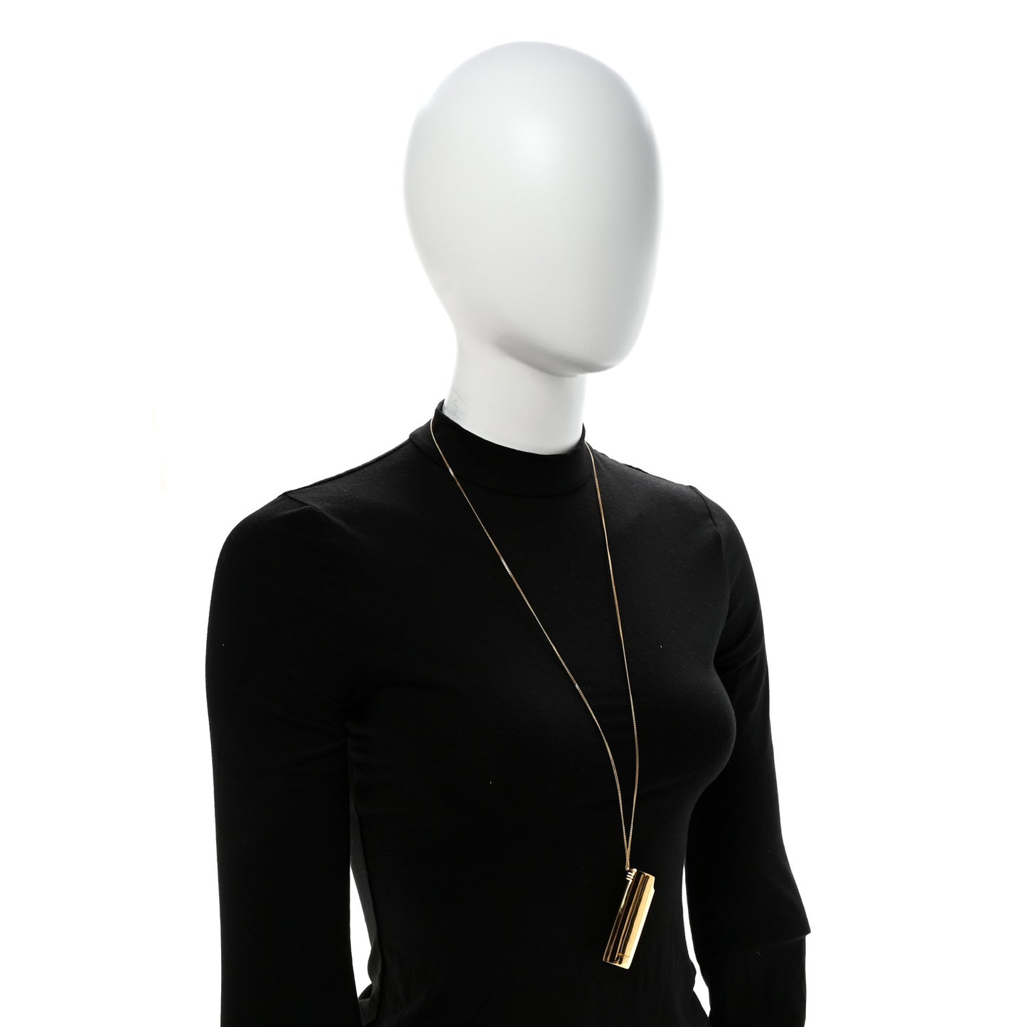 Metal Lighter Holder Necklace Gold
