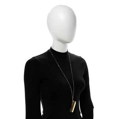 Saint Laurent Metal Lighter Holder Necklace Gold 3 of 6