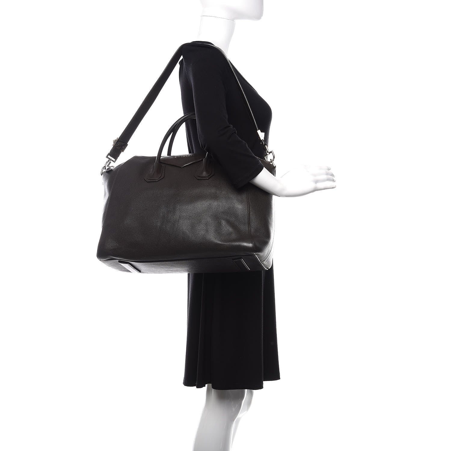 Givenchy Sugar Goatskin Medium Antigona Dark Brown 2 of 12
