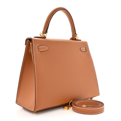 Hermes Epsom Kelly Sellier 25 Gold 3 of 11
