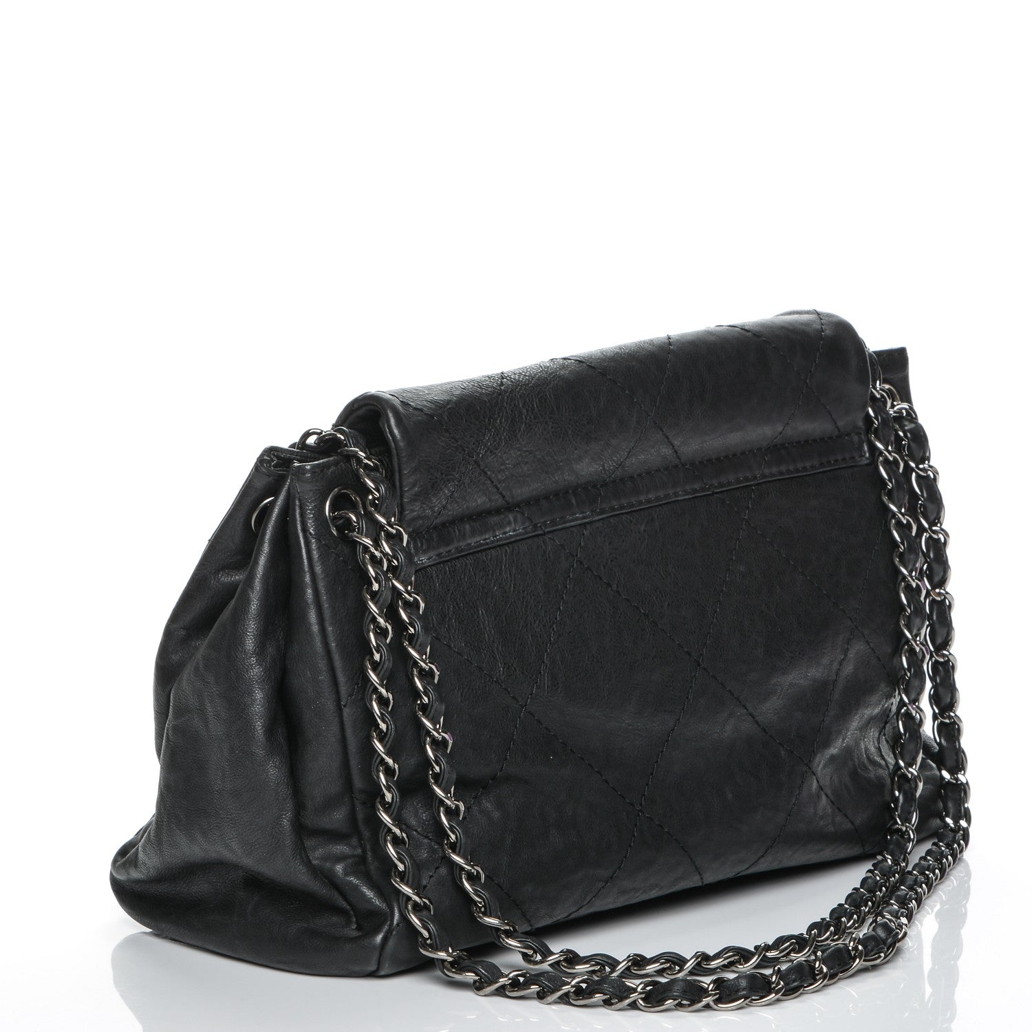Chanel Calfskin Quilted Large Hamptons Flap Black 3 of 7
