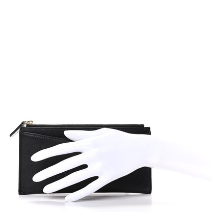 Chanel Goatskin Classic Zip Pouch Black 2 of 9