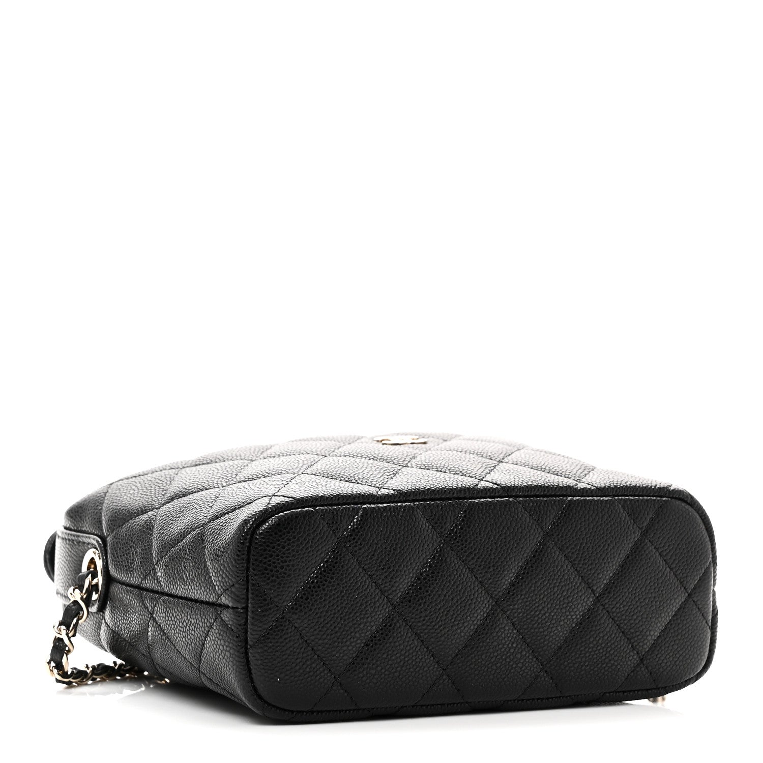 Chanel Caviar Quilted Hobo Clutch With Chain Black 4 of 11