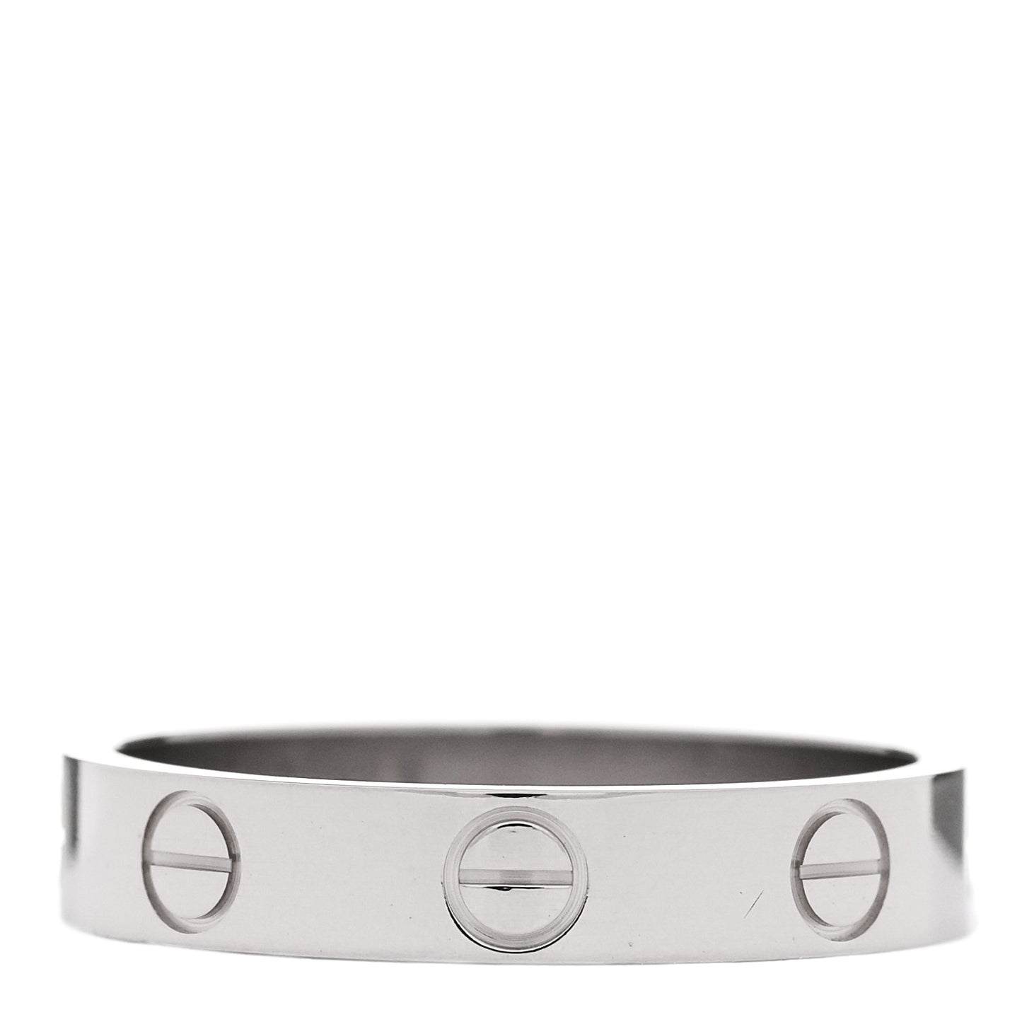 18K White Gold 3.5mm LOVE Wedding Band Ring 52 6
