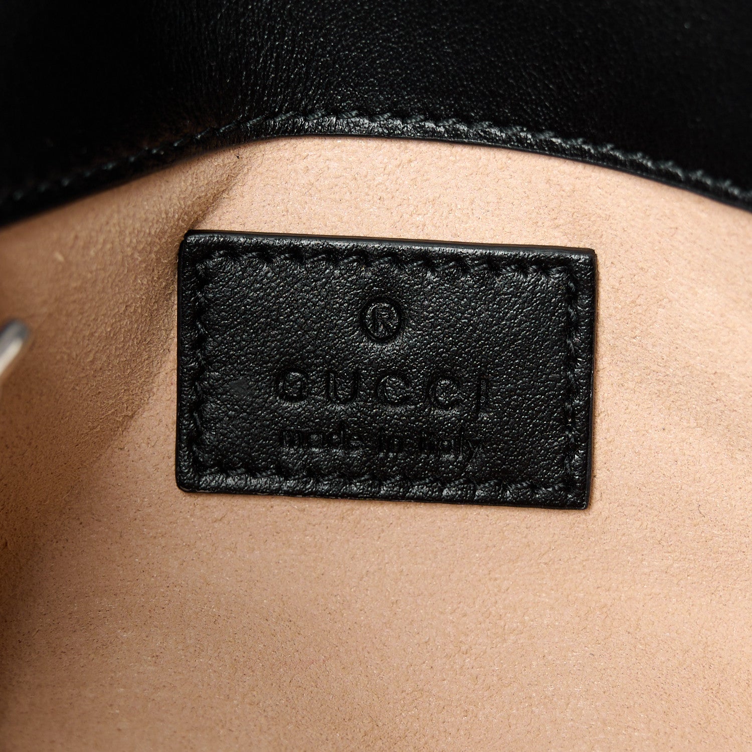 Gucci Calfskin Matelasse Monochrome GG Marmont Chain Belt Bag Black 6 of 11