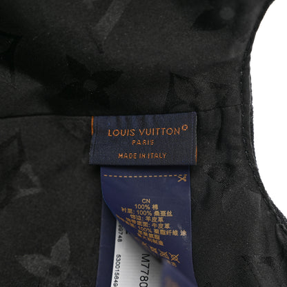 Louis Vuitton Monogram Cotton Jacquard Embroidered LV Day Cap M Black 8 of 9