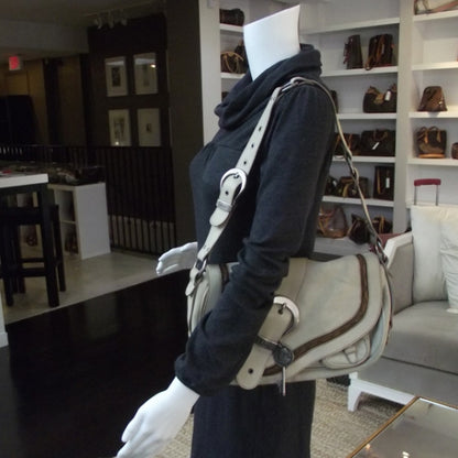 Christian Dior Leather Gaucho Ivory 2 of 9