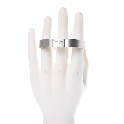 Hermes Brushed Paladium Jet Bracelet T5 2 of 6