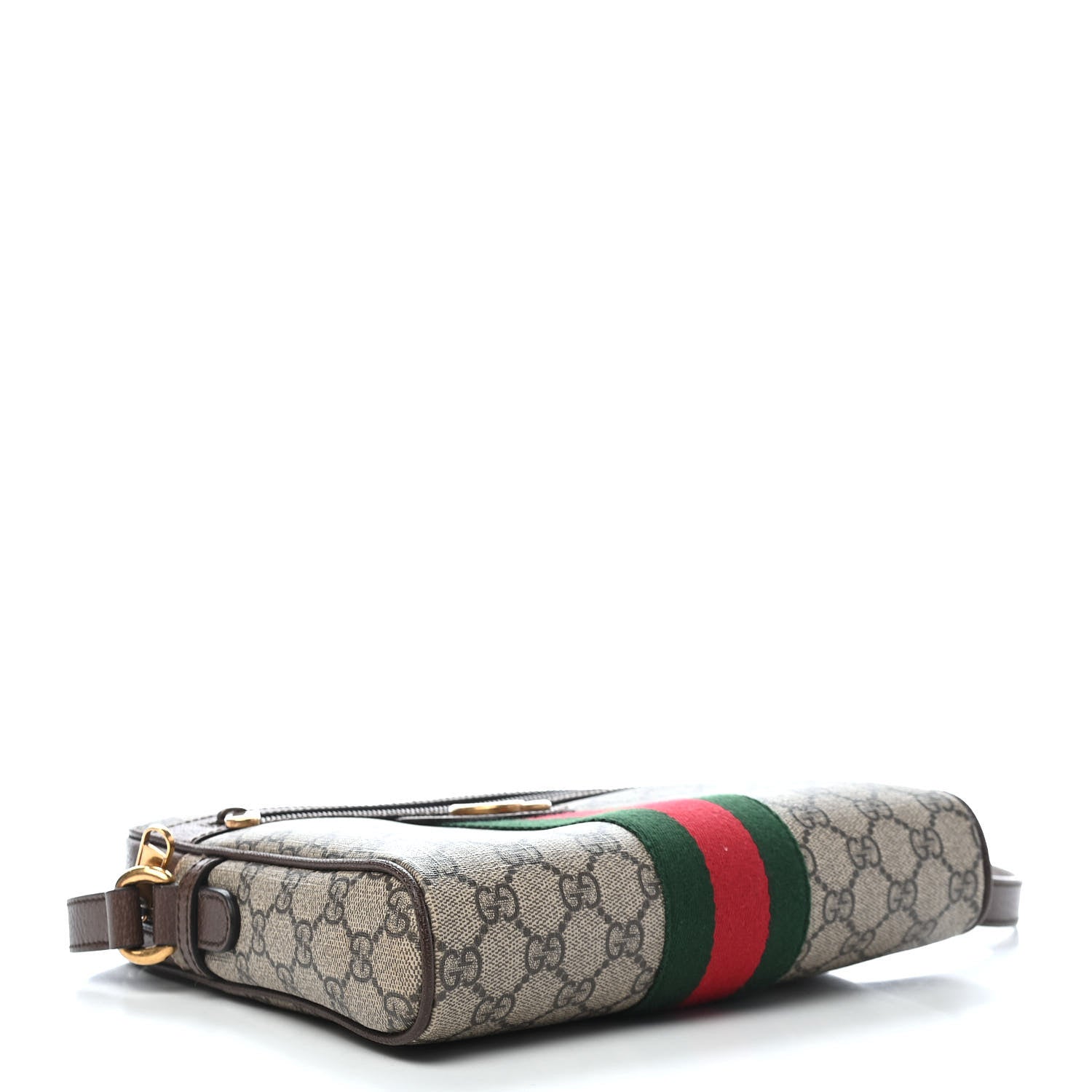Gucci GG Supreme Monogram Web Small Ophidia Messenger Bag Brown 4 of 9