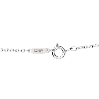 Tiffany Sterling Silver Diamond Large Daisy Key Pendant Necklace 5 of 7