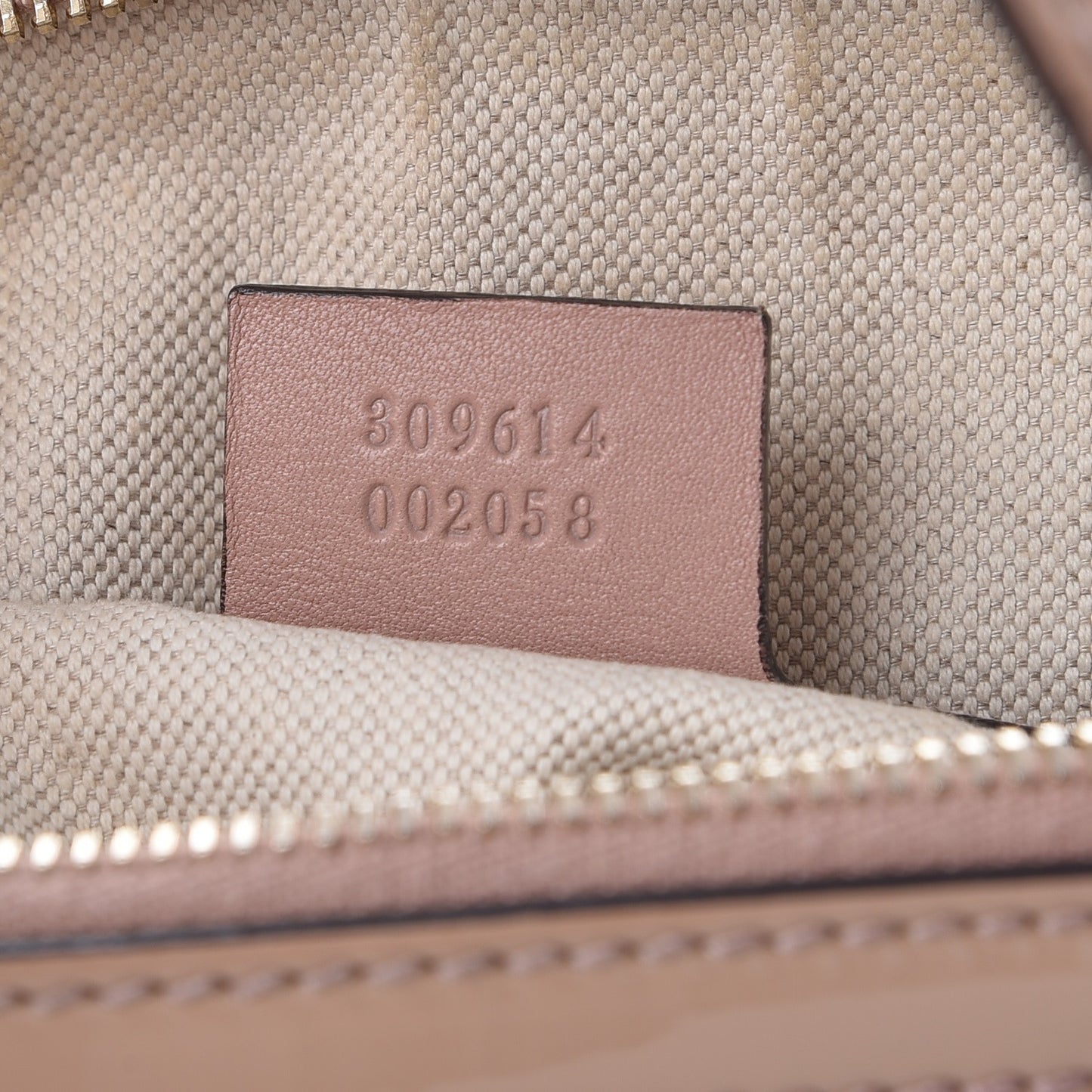 Patent Microguccissima Medium Nice Top Handle Dome Bag Dark Cipria