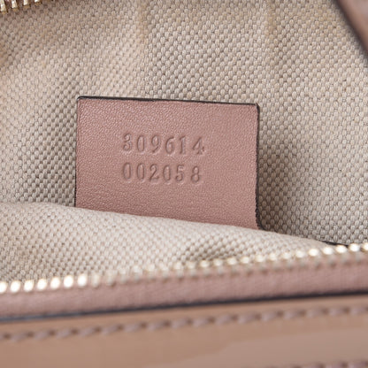 Gucci Patent Microguccissima Medium Nice Top Handle Dome Bag Dark Cipria 7 of 14