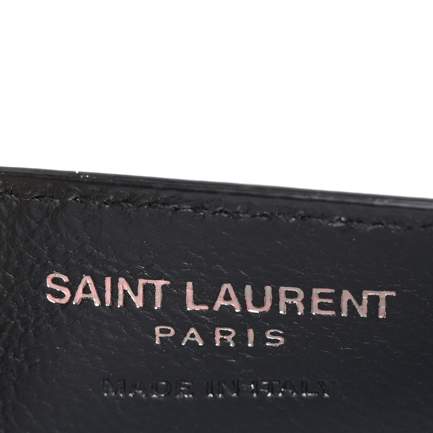 Grain De Poudre Monogram Credit Card Case Black