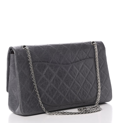 Chanel Aged Calfskin Quilted 50th Anniversary 2.55 Reissue 227 Flap Grey 4 of 17