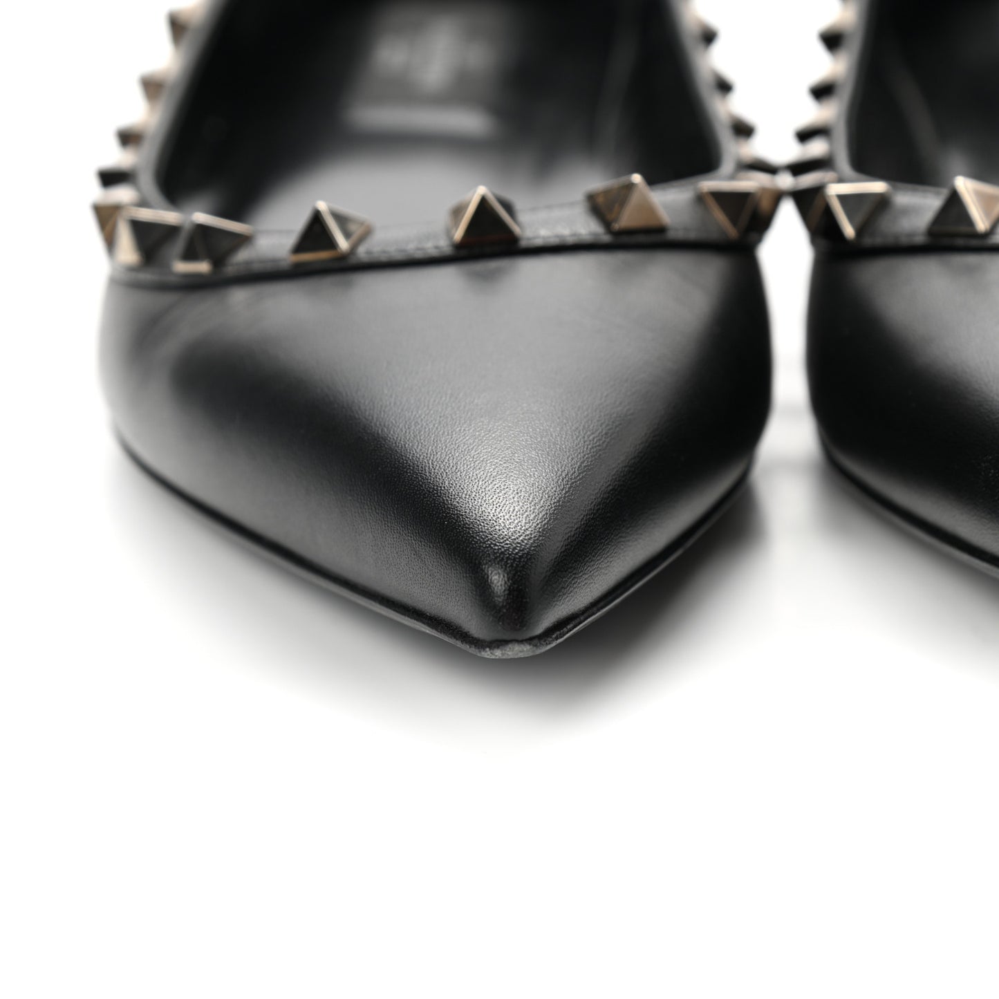 Nappa Rockstud Ballerina Flats 37 Black