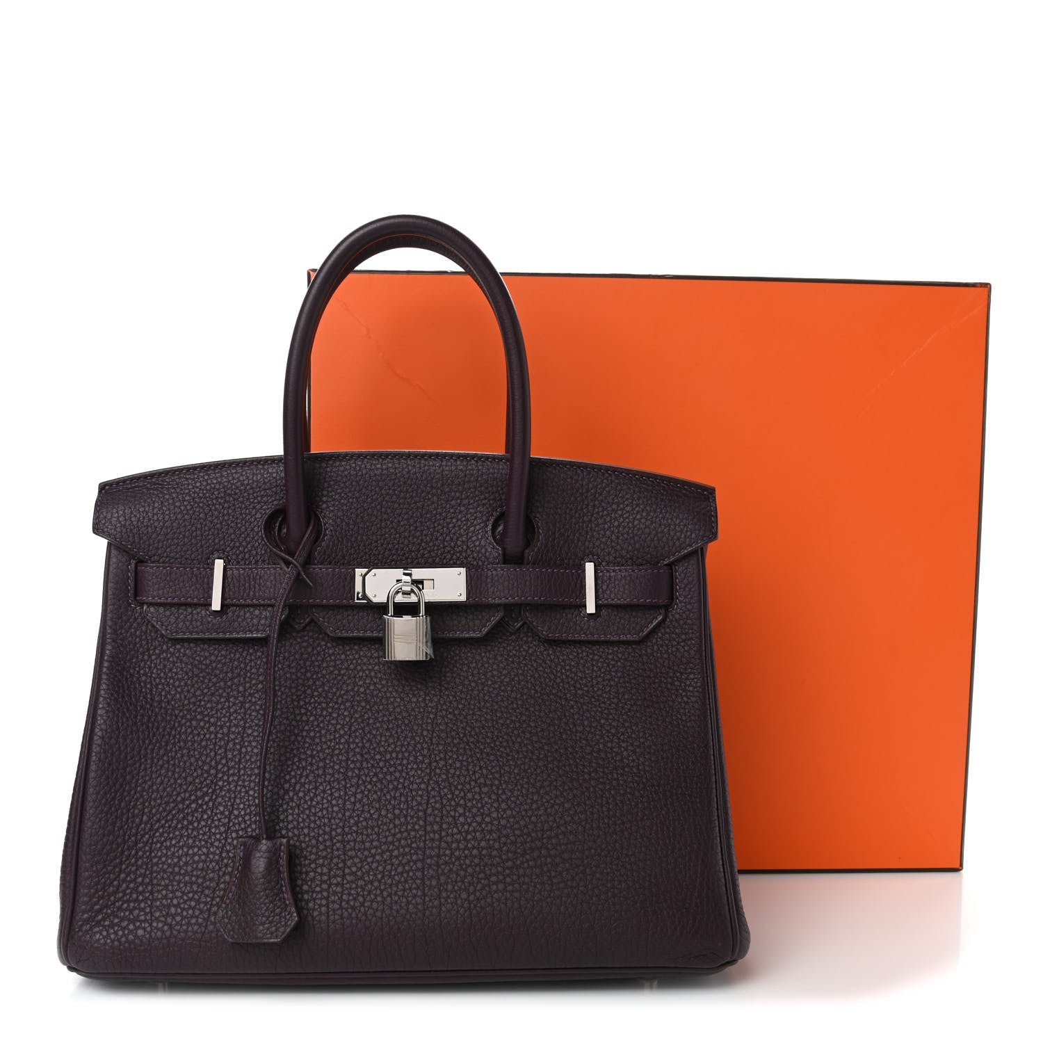 Hermes Togo Birkin 30 Raisin 10 of 10