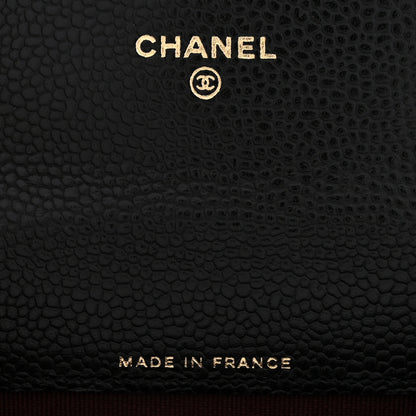 Chanel Caviar Quilted Flap Card Holder Wallet Black 6 of 8