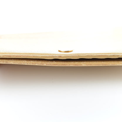 Chanel Grained Calfskin CC Button Yen Wallet Beige 17 of 19