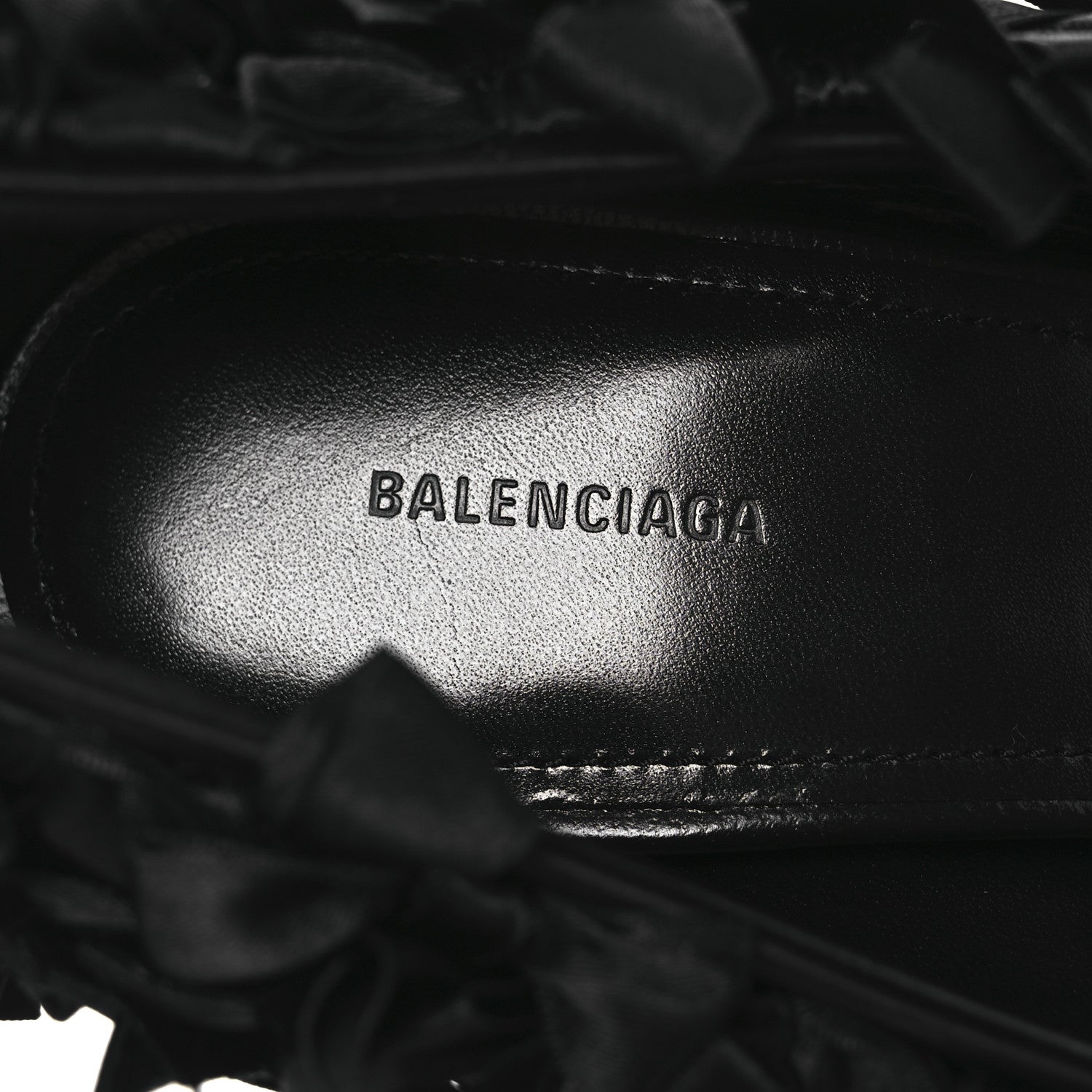 Balenciaga Satin Pointed Marie A Bows All Over 110mm Pumps 40 Black 8 of 11
