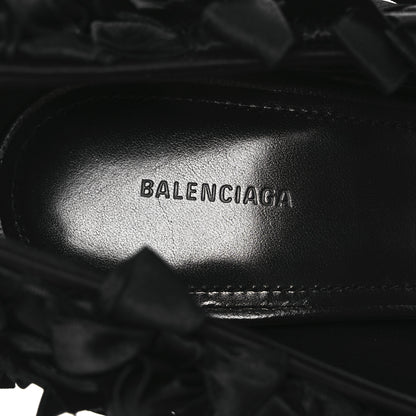 Balenciaga Satin Pointed Marie A Bows All Over 110mm Pumps 40 Black 8 of 11