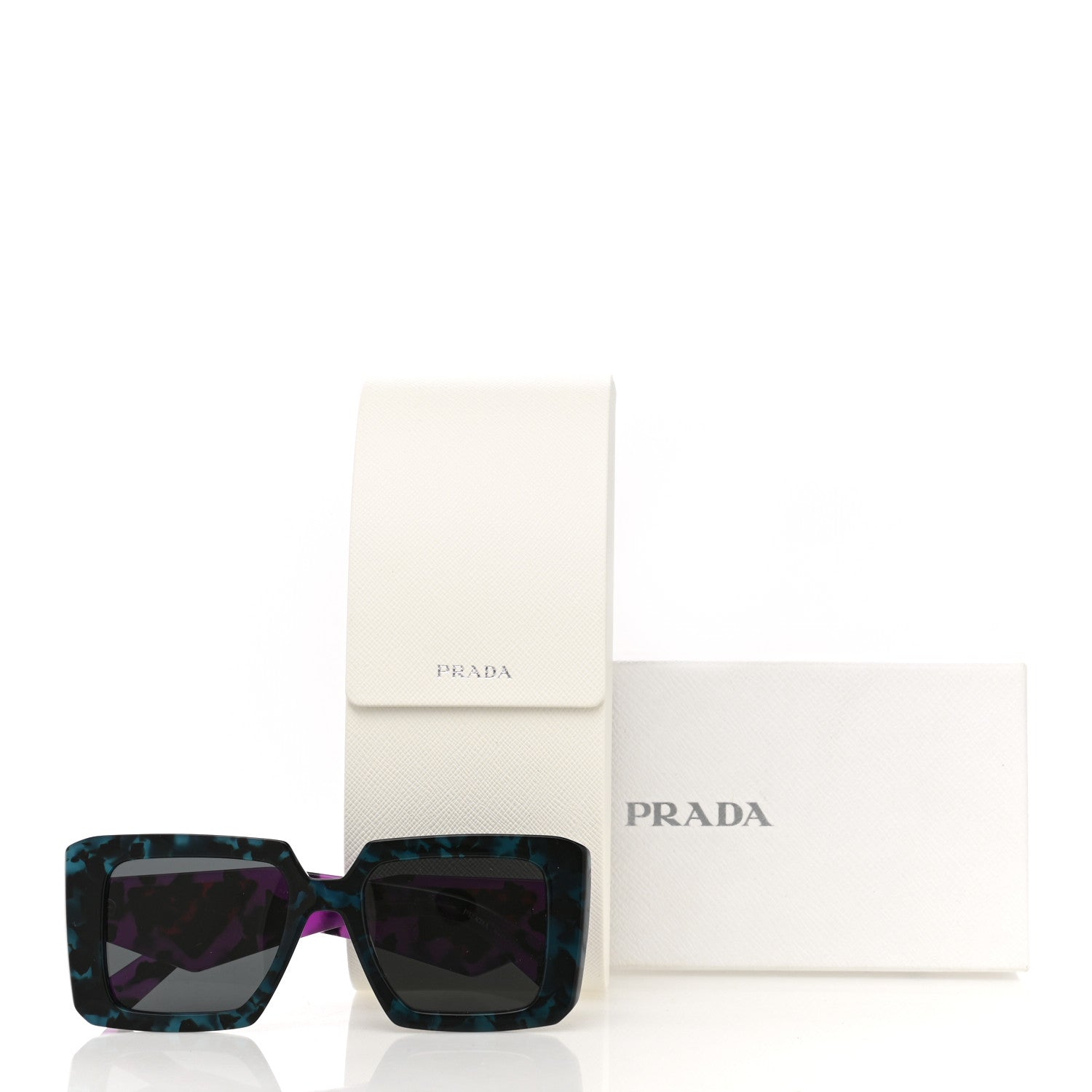 Prada Acetate Symbole Sunglasses SPR 23Y Slate Grey Purple 8 of 8