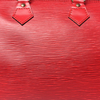Louis Vuitton Epi Speedy 25 Castillan Red 7 of 13