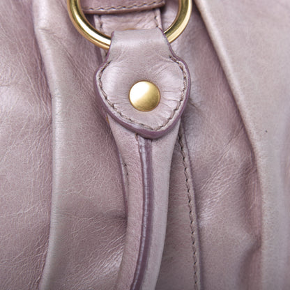Miu Miu Vitello Lux Gathered Tote Mughetto 11 of 14