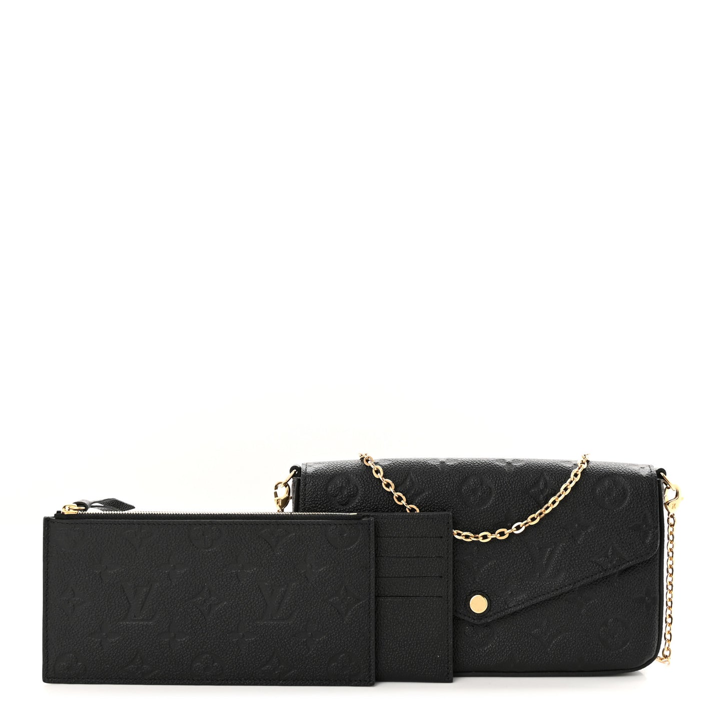 Empreinte Pochette Felicie Chain Wallet Black