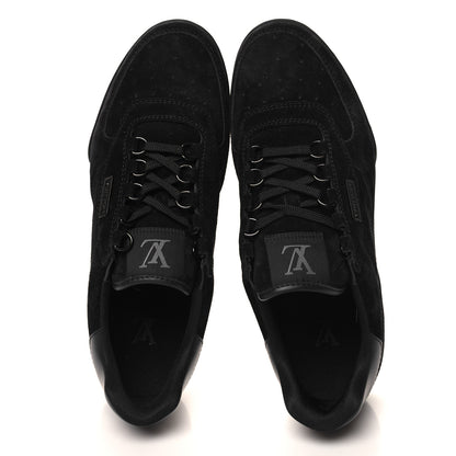 Louis Vuitton Suede Mens LV Trainer Sneakers 8.5 Black 2 of 8