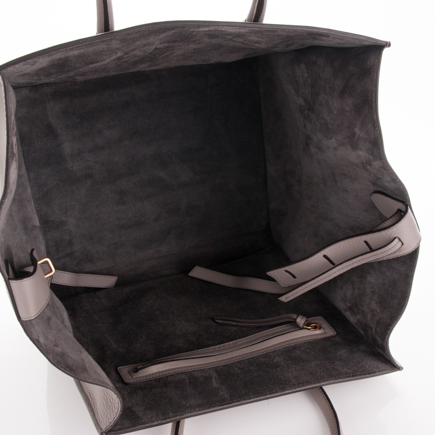 Celine Supple Calfskin Medium Phantom Luggage Grey 5 of 7