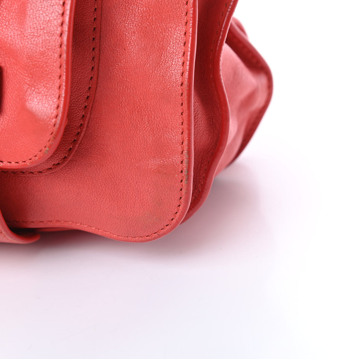 Lambskin Medium PS1 Satchel Deep Coral