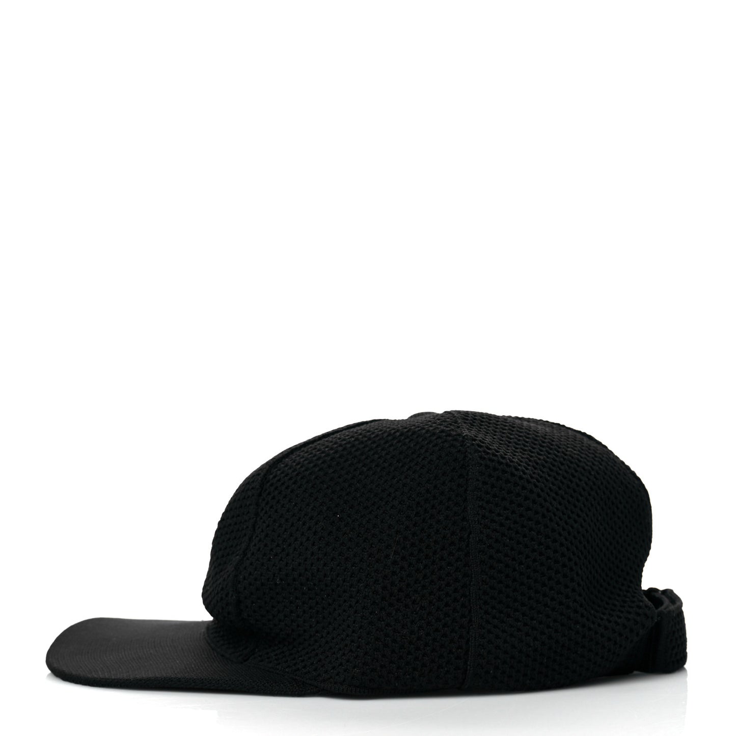 Mesh Tonal Knit FF Baseball Hat Black