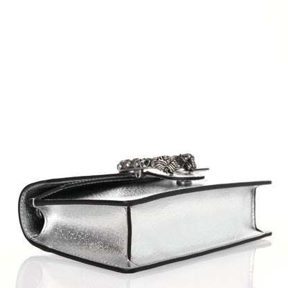 Gucci Metallic Calfskin Super Mini Dionysus Shoulder Bag Silver 4 of 10