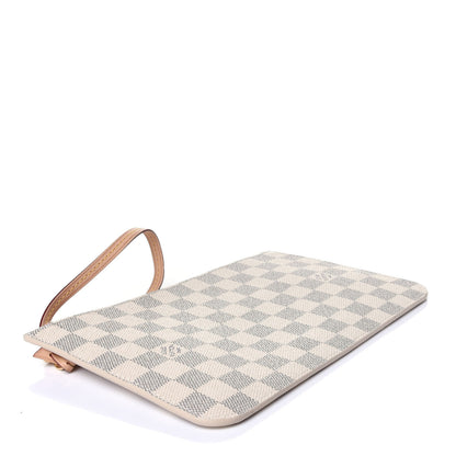 Louis Vuitton Damier Azur Neverfull MM GM Pochette Rose Ballerine 4 of 12