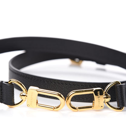 Louis Vuitton Calfskin Adjustable Shoulder Strap Black 3 of 3