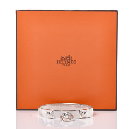 Hermes Sterling Silver PM Collier De Chien Bracelet ST 6 of 6