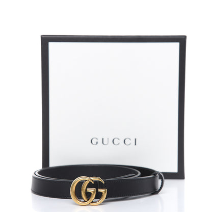 Gucci Calfskin Double G 20mm Belt 80 32 Black 7 of 7