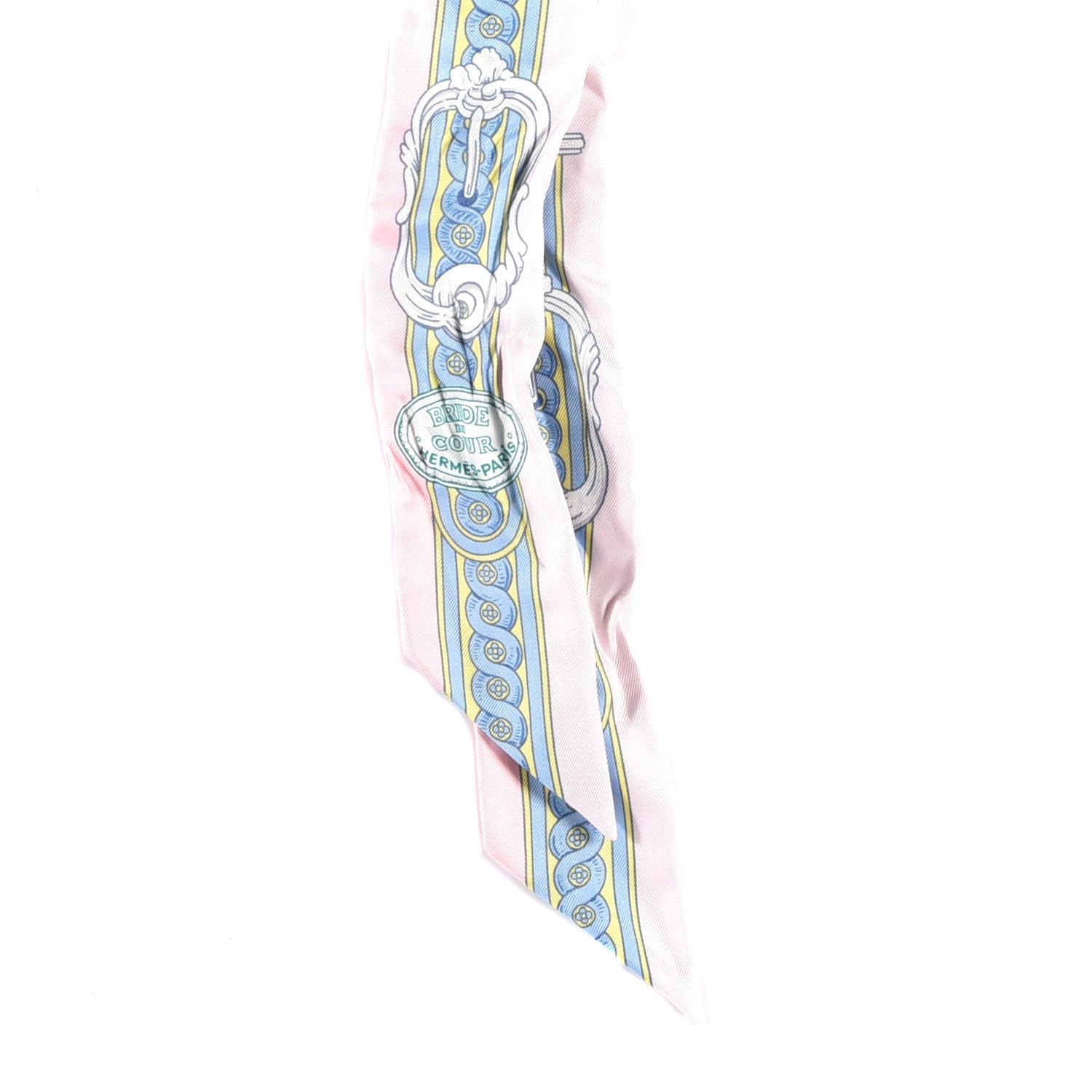 Hermes Silk Bride De Cour Twilly Rose Pale Ciel 2 of 4