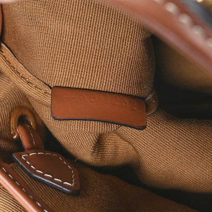 Celine Triomphe Canvas Calfskin Mini Folco Backpack Tan 7 of 10