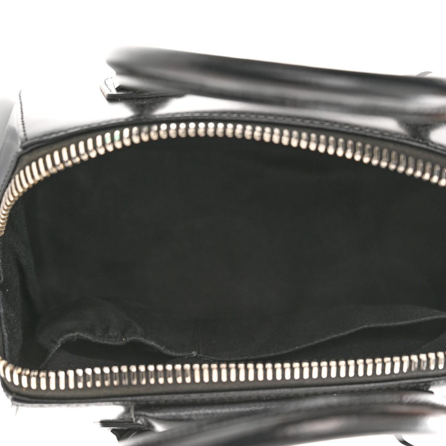 Shiny Lord Calfskin Small Antigona Black