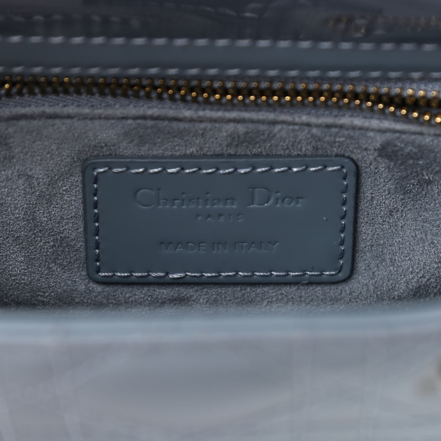Christian Dior Patent Cannage Mini Lady Dior Light Blue 6 of 10