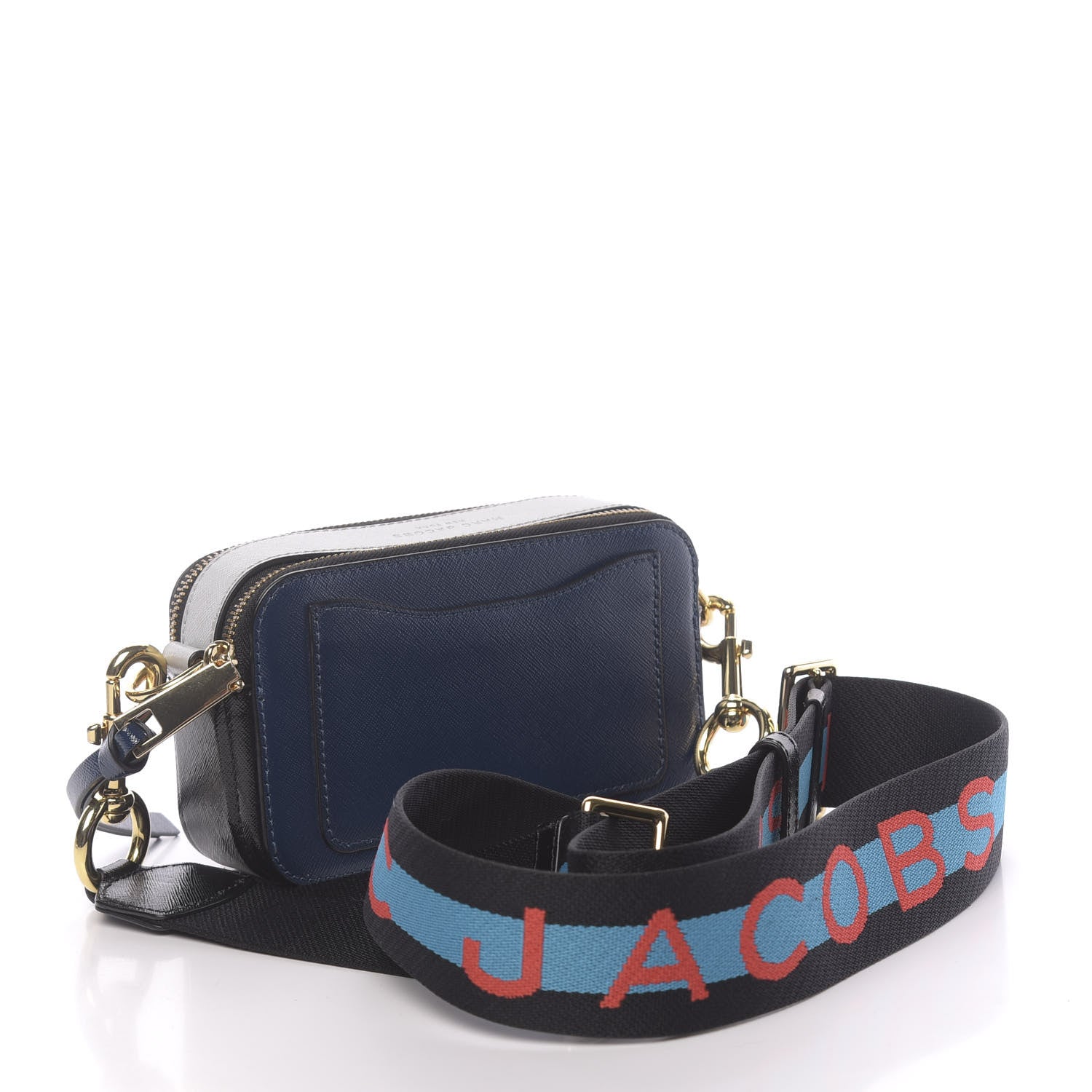 Marc Jacobs Saffiano Small Snapshot Camera Bag Blue Sea 3 of 10