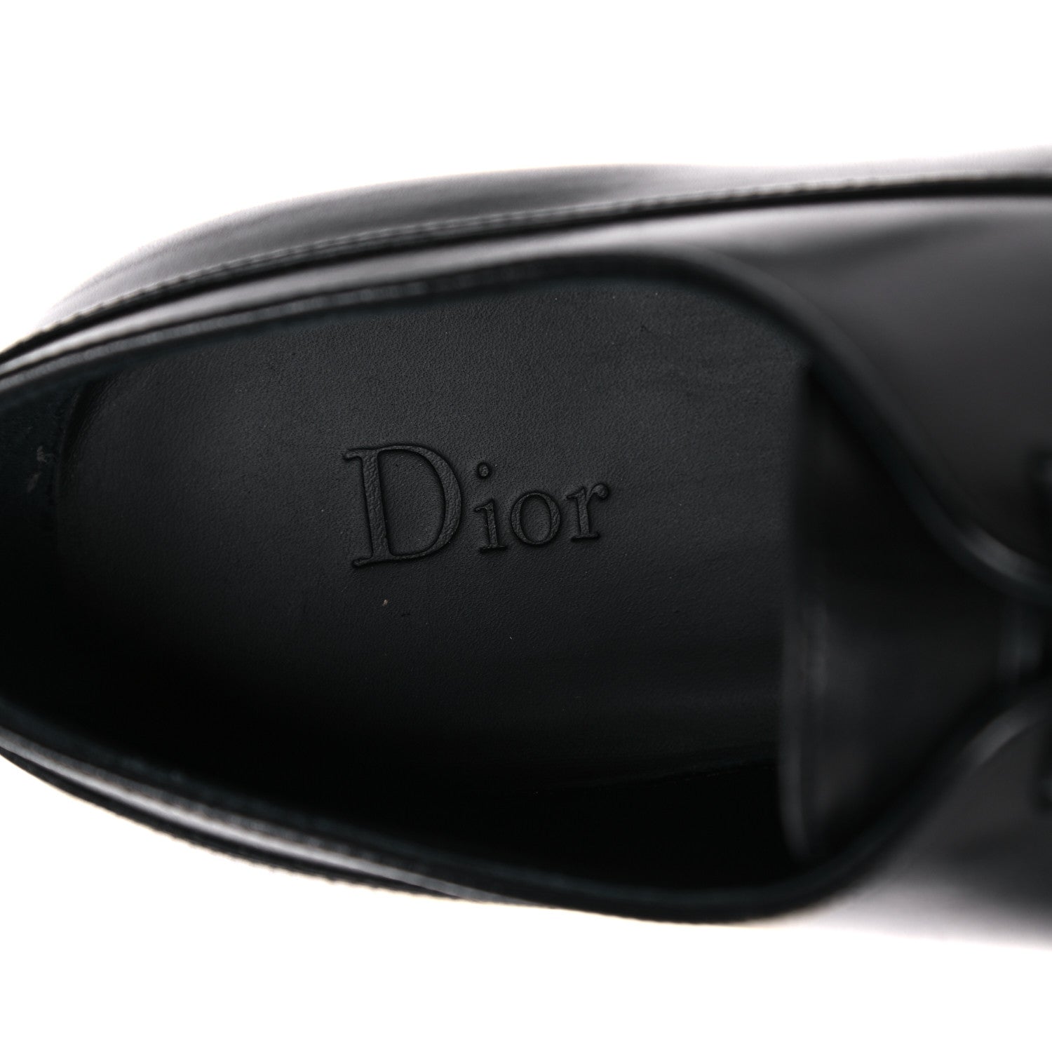 Christian Dior Calfskin Mens Derby Shoes 41 Black 7 of 11