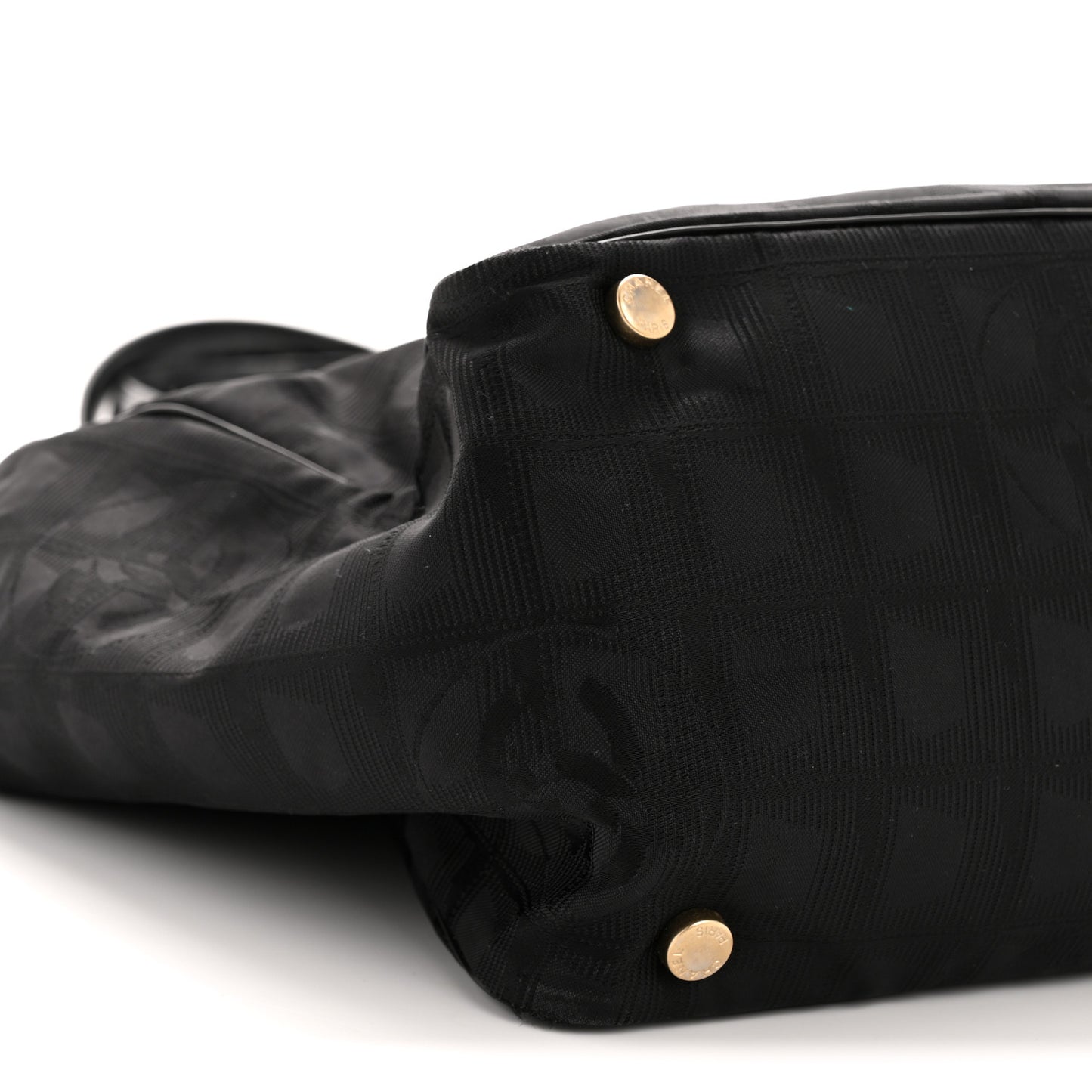 Nylon Large Travel Tote Black