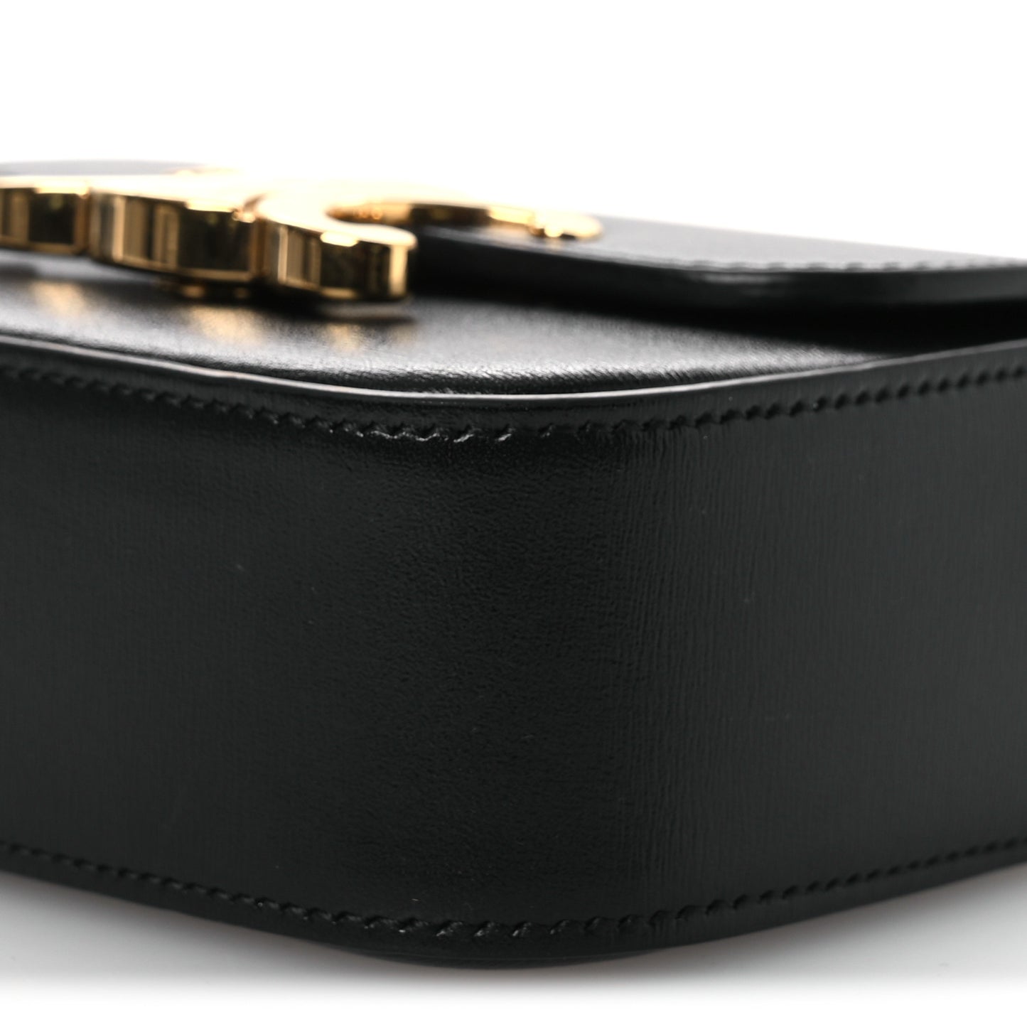 Shiny Calfskin Mini Triomphe Black