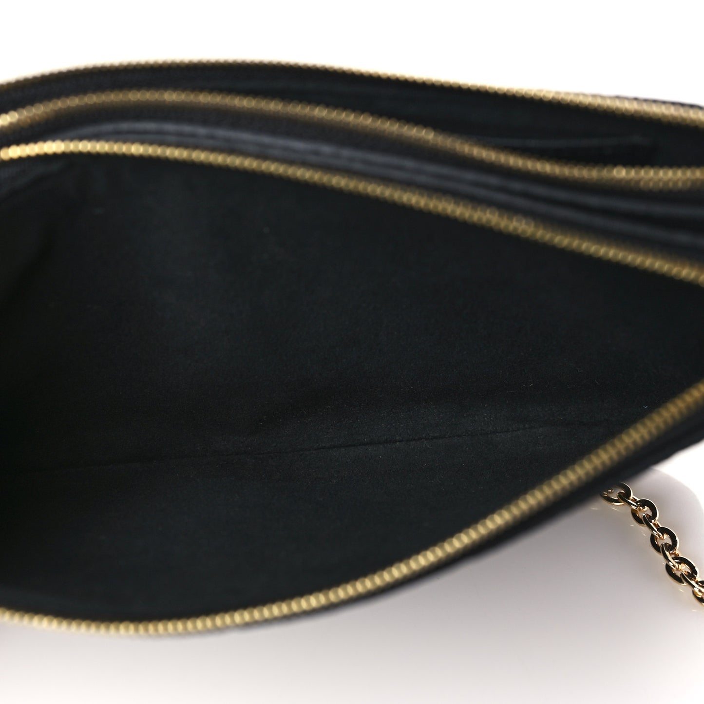 Empreinte Double Zip Pochette Black