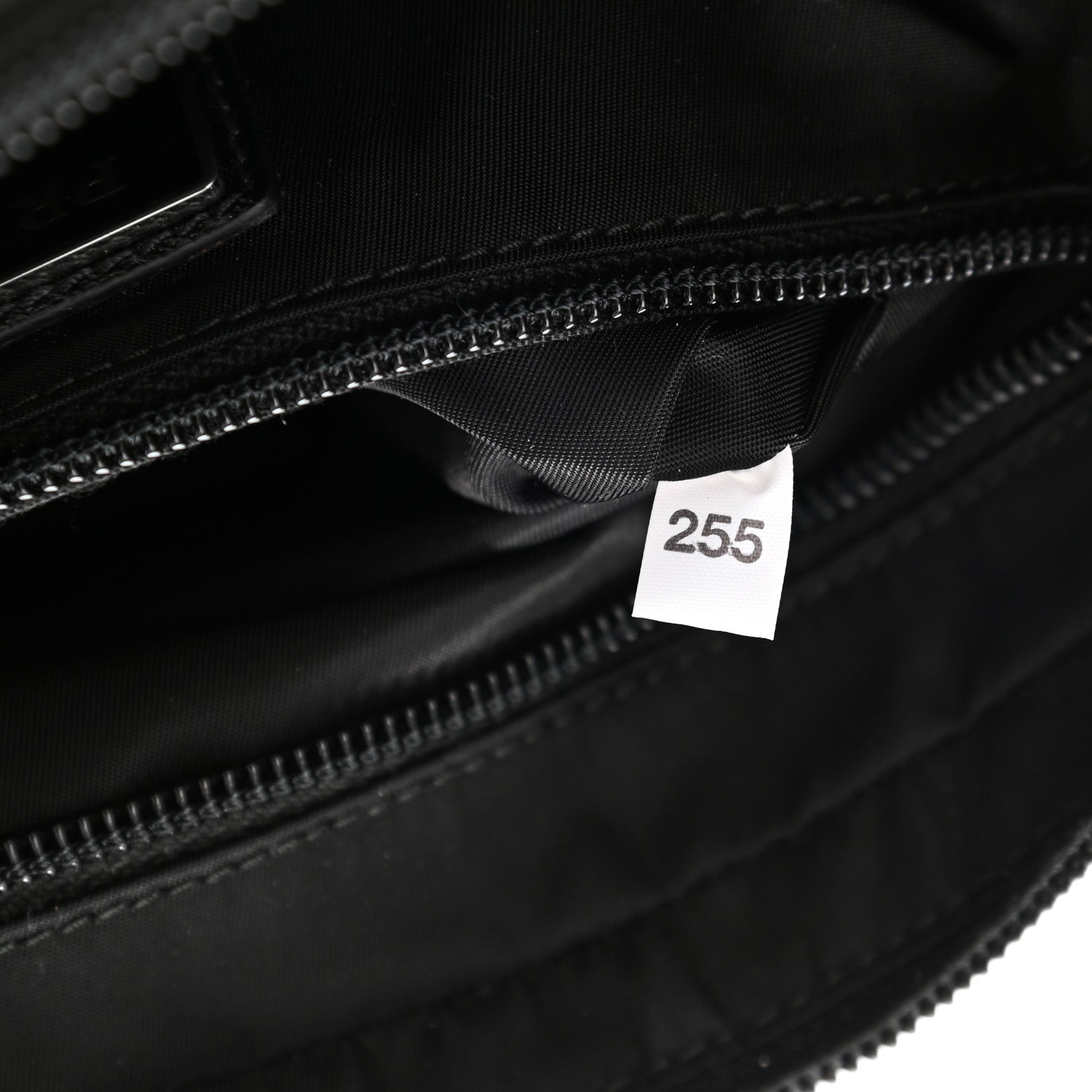 Prada Tessuto Nylon Saffiano Belt Bag Black 8 of 12