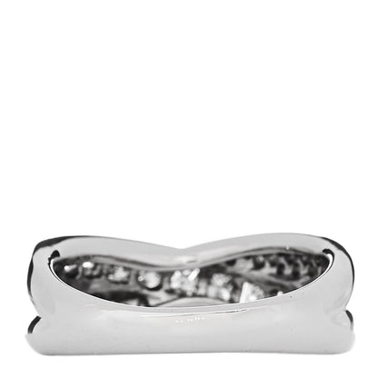 Parker & West by FASHIONPHILE Platinum Diamond 1.20ctw Crossover Band Ring  52 6 3 of 9